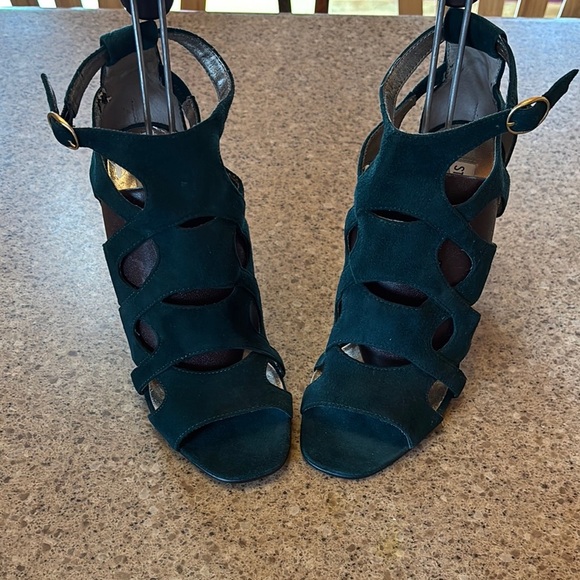 Steve‎ Madden Green Strappy Heels - Picture 1 of 7